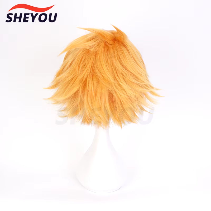 Anime Kaminari Denki Cosplay Wig Boku No Hero Academia Heat Resistant Hair Synthetic Cosplay Wigs + Wig Cap