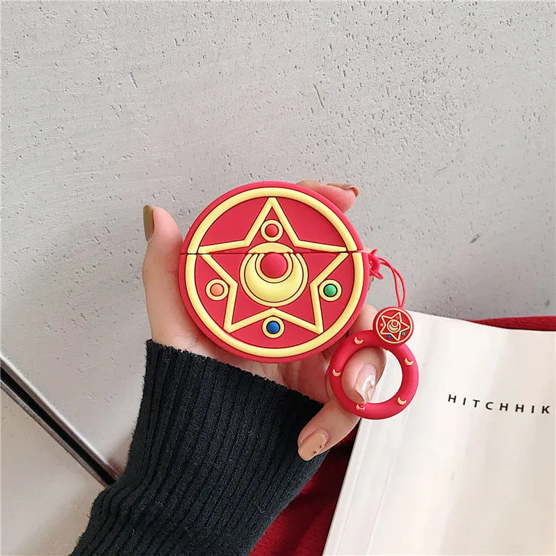 For Airpods 1 2 Case 3D Sailor Moon Cartoon Soft Silicone Earphone Cases for Apple Airpod 3 Case Cute Cover Funda MNL1