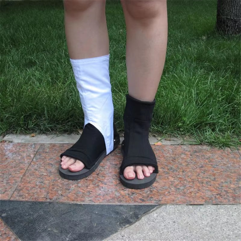 Anime Uchiha Itachi Cosplay Shoes Akatsuki Cos Shoes Cosplay Costume Christmas Halloween Party Sandals Boots for Women Men Kids