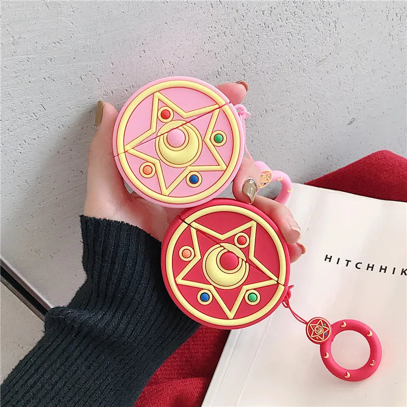 For Airpods 1 2 Case 3D Sailor Moon Cartoon Soft Silicone Earphone Cases for Apple Airpod 3 Case Cute Cover Funda MNL1